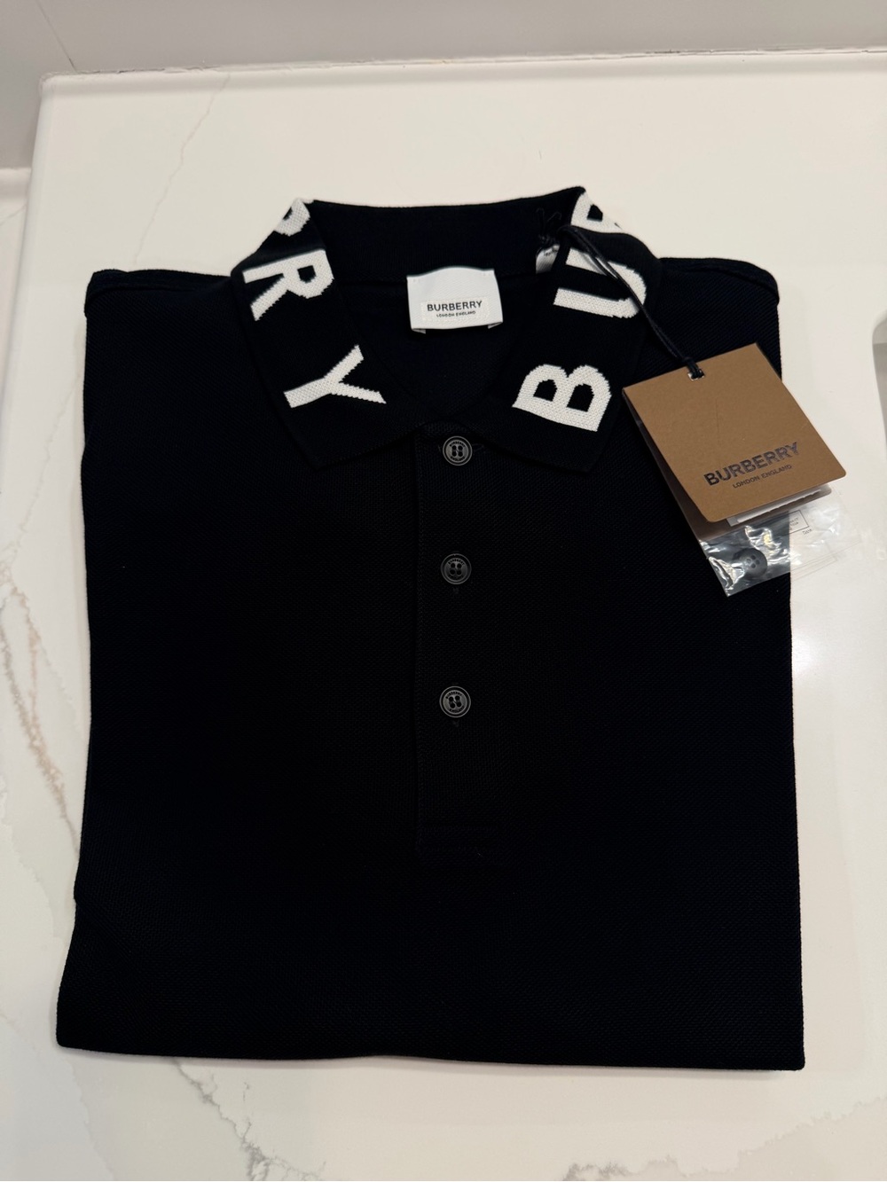 Burberry Black Polo